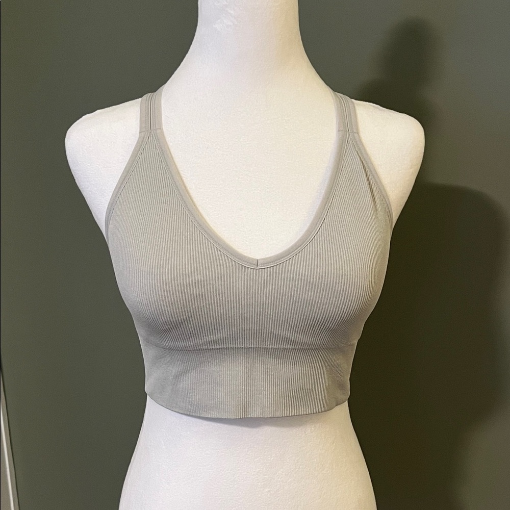 DSG Light Gray Ribbed Bandeau